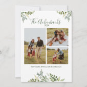 Frohe Weihnachts-Fotokarte Einladung (Rückseite)