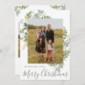 Frohe Weihnachts-Fotokarte Einladung (Vorne/Hinten)