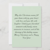 Frohe Weihnachts-Fotokarte Einladung (Rückseite)