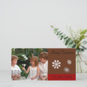 Frohe Weihnachts-Fotokarte Feiertagskarte (Stehend Vorderseite)
