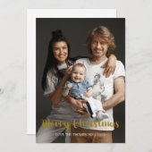 Frohe Weihnachts-Fotokarte Feiertagskarte (Vorne/Hinten)