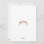 Frohe Weihnachts-Fotokarte Feiertagskarte (Rückseite)