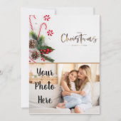 Frohe Weihnachts-Fotokarte Feiertagskarte (Vorderseite)