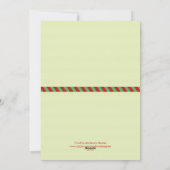 Frohe Weihnachts-Fotokarte Feiertagskarte (Rückseite)