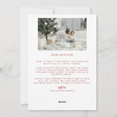 Frohe Weihnachts-Fotokarte Feiertagskarte (Rückseite)