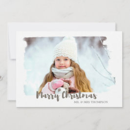 Frohe Weihnachts-Fotokarte Feiertagskarte