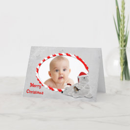 Frohe Weihnachts-Fotokarte Feiertagskarte