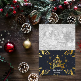 Frohe Weihnachts-Fotokarte Feiertagskarte