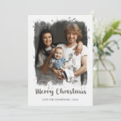 Frohe Weihnachts-Fotokarte Feiertagskarte (Stehend Vorderseite)