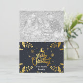 Frohe Weihnachts-Fotokarte Feiertagskarte (Stehend Vorderseite)