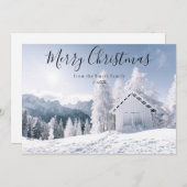 Frohe Weihnachts-Fotokarte Feiertagskarte (Vorne/Hinten)