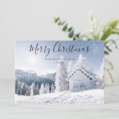 Frohe Weihnachts-Fotokarte Feiertagskarte (Stehend Vorderseite)