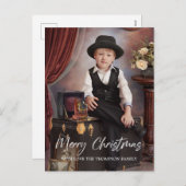 Frohe Weihnachts-Fotokarte Feiertagspostkarte (Vorne/Hinten)