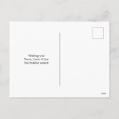 Frohe Weihnachts-Fotokarte Feiertagspostkarte (Rückseite)