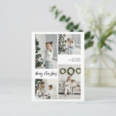 Frohe Weihnachts-Fotokarte Feiertagspostkarte (Stehend Vorderseite)