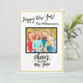 Frohe Weihnachts-Fotokarte für 4 Jahre Einladung (Stehend Vorderseite)