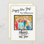 Frohe Weihnachts-Fotokarte für 4 Jahre Einladung (Vorne/Hinten)