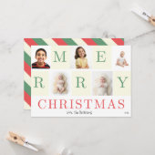 Frohe Weihnachts-Fotokarte Karte (Vorderseite/Rückseite Beispiel)