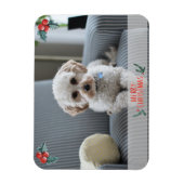 Frohe Weihnachts-Fotokarte von Pet Magnet (Vertikal)
