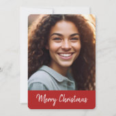 Frohe Weihnachts-Fotokarten - Red Star Design Karte (Vorderseite)