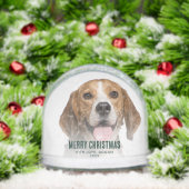 Frohe Weihnachts-Fotos Haustier Hund Custom Schneekugeln (Weihnachten)