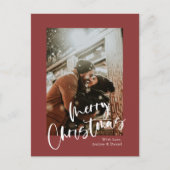 Frohe Weihnachts-Fotos Postkarte (Vorderseite)