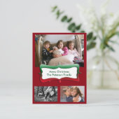 Frohe Weihnachts-Fotos Postkarte (Stehend Vorderseite)
