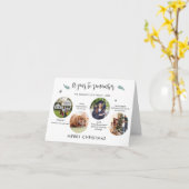 Frohe Weihnachts-Fotos Timeline Urlaub Karte (Gelbe Blume)