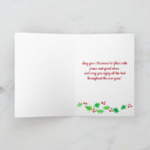 Frohe Weihnachts-Freiwillige-Individuelle Name Karte (Innenseite)