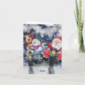 Frohe Weihnachts-Freunde Funny Weihnachtskarte Karte (Rückseite)