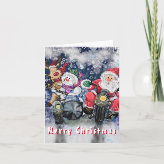 Frohe Weihnachts-Freunde Funny Weihnachtskarte Karte (Vorderseite)