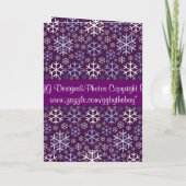 Frohe Weihnachts-Freundschaftskarte Feiertagskarte (Rückseite)