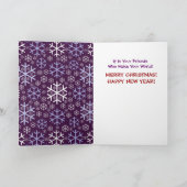 Frohe Weihnachts-Freundschaftskarte Feiertagskarte (Innenseite)