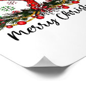 Frohe Weihnachts Friseur Friseur Matching C Poster (Ecke)