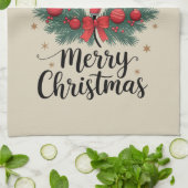 Frohe Weihnachts-Friseur Weihnachten Friseur Xmas  Geschirrtuch (Gefaltet)