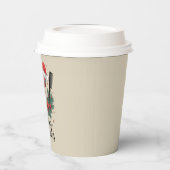 Frohe Weihnachts-Friseur Weihnachten Friseur Xmas  Pappbecher (Links)