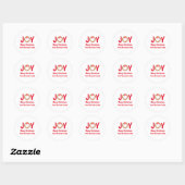Frohe Weihnachts-fröhliche Stickers (Blatt)