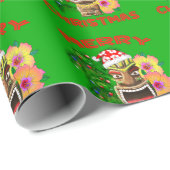 Frohe Weihnachts-Funny Geschenkpapier (Rolleneckpunkt)