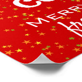 Frohe Weihnachts Funny Holiday Cocktail Poster (Ecke)