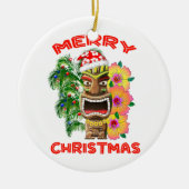 Frohe Weihnachts-Funny Keramik Ornament (Vorne)