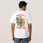 Frohe Weihnachts-Funny T-Shirt (Schwarz voll)