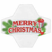 Frohe Weihnachts-Fußball-Ball Fußball (Flach)