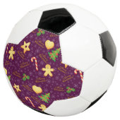 Frohe Weihnachts-Fußball-Ball Fußball (Dreiviertel)
