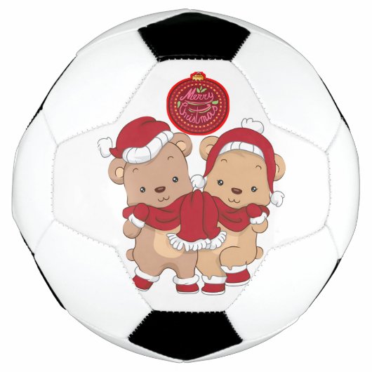 "Frohe Weihnachts-Fußball" Fußball (Vorderseite)