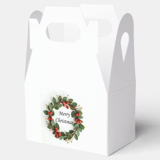 Frohe Weihnachts Gable Fevor Box Geschenkschachtel (Geöffnet)