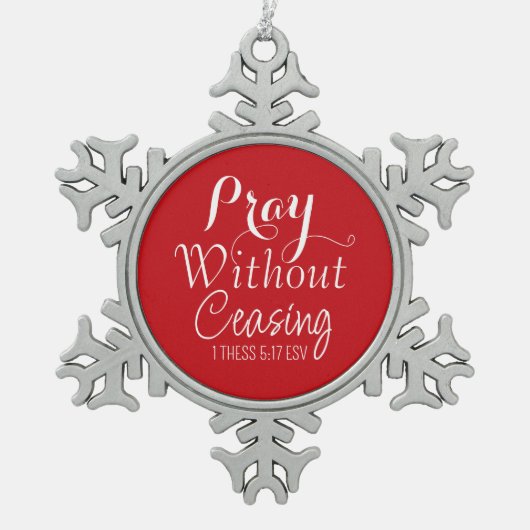 Frohe Weihnachts Gebet Bibel Verse Rote Ornament (Vorderseite)