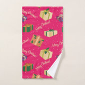 Frohe Weihnachts-Geschenkboxen Badhandtuch Set (Handtuch)