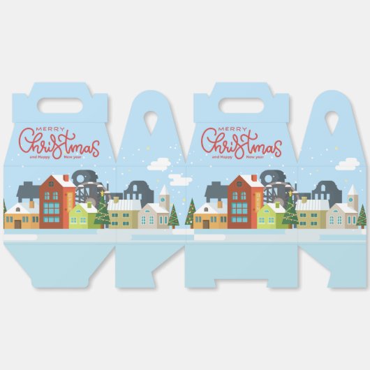 Frohe Weihnachts-Geschenkboxen | Feriendorf Geschenkschachtel (Ungeklappt)