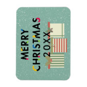 Frohe Weihnachts-Geschenkboxen Flexible Küche Magn Magnet (Vertikal)
