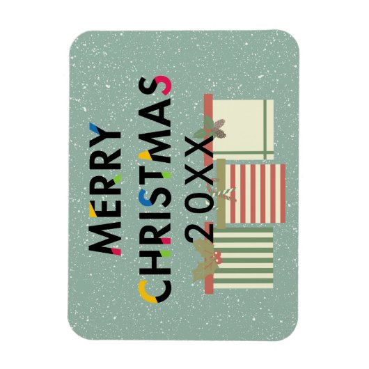 Frohe Weihnachts-Geschenkboxen Flexible Küche Magn Magnet (Vertikal)
